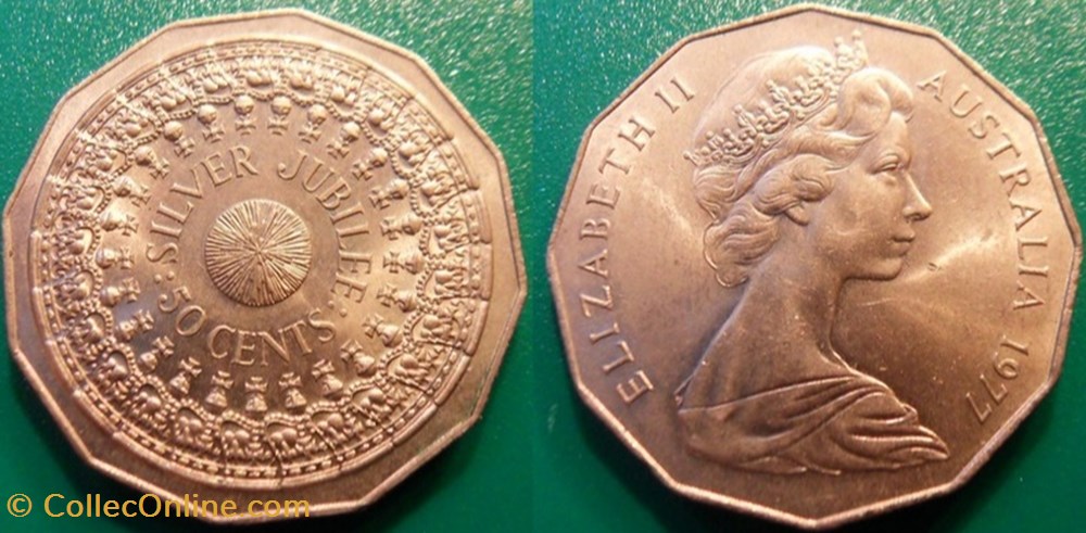50 Cents 1977 monnaie monde australie 50 cents 1977