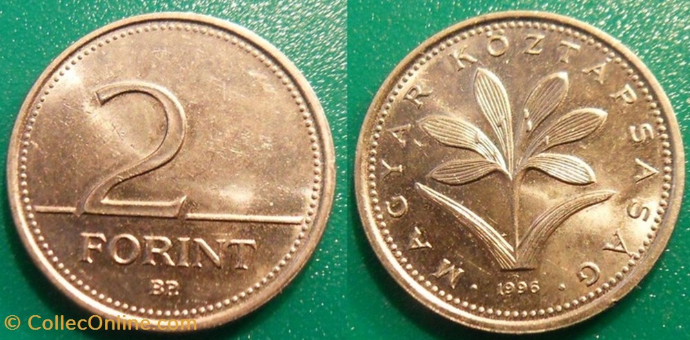 2 Forint 1996 monnaie monde hongrie 2 forint 1996