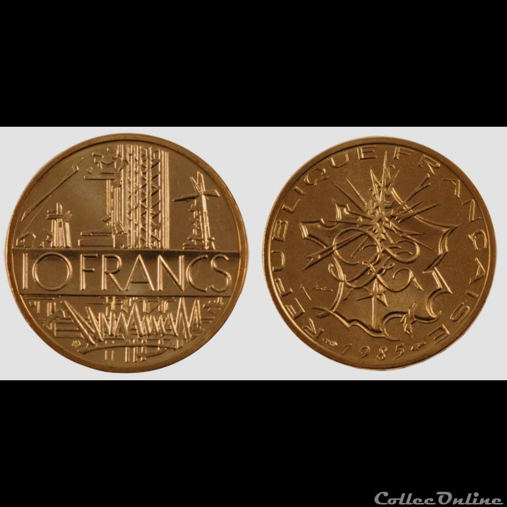 Lg 10 francs Mathieu 1985 26mm 10g monnaie france moderne lg 10 francs mathieu 1985 26mm 10g