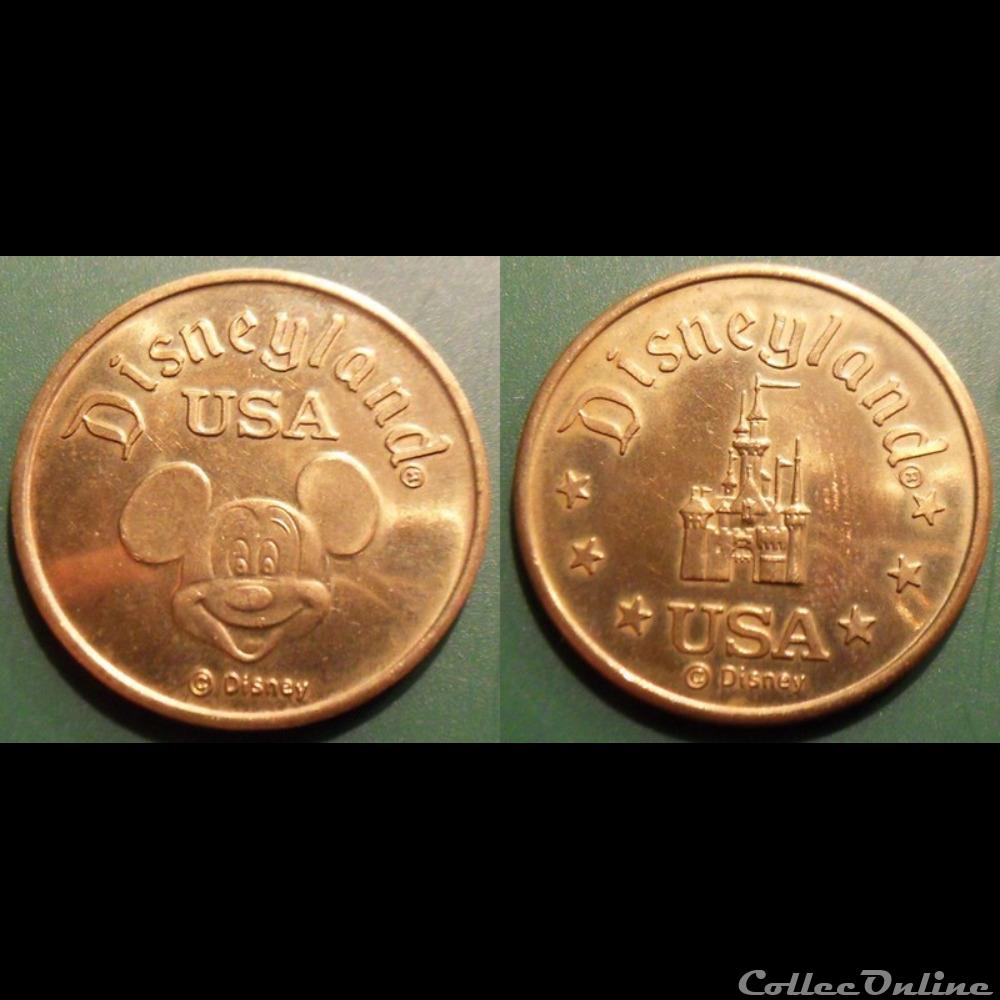 e- J etr USA Disneyland USA monnaie jeton mereaux e j etr usa disneyland usa