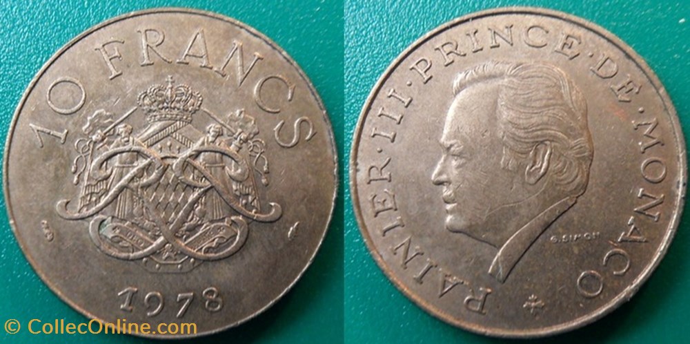 10 Francs 1978 Rainier III monnaie monde monaco 10 francs 1978 rainier iii