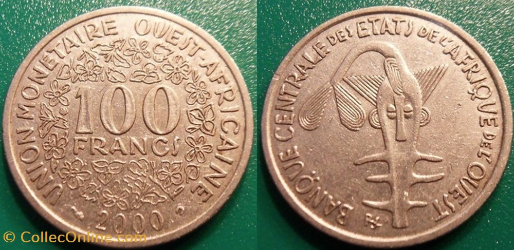 monnaie 100 francs 2000