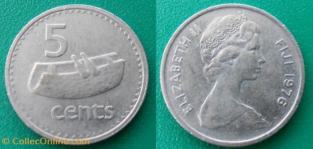5 Cents 1976 monnaies monde iles fidji 5 cents 1976
