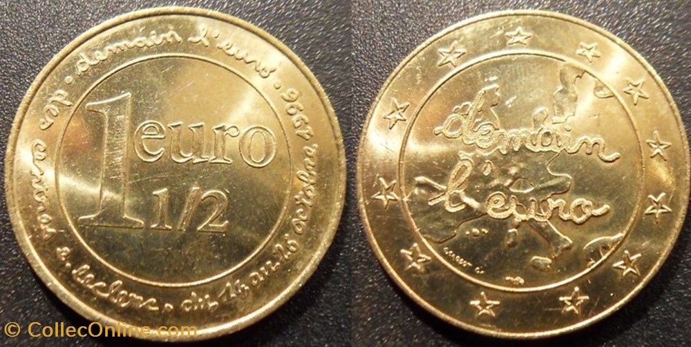 1 1/2 Euro 1996 Centre E. Leclerc monnaies monde france 1 1 2 euro 1996 centre e leclerc