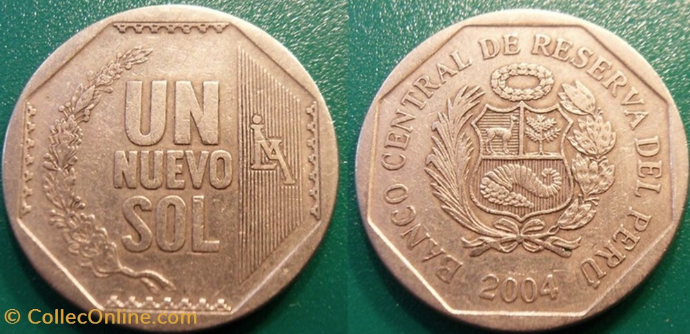 monnaie monde perou 1 nuevo sol 2004