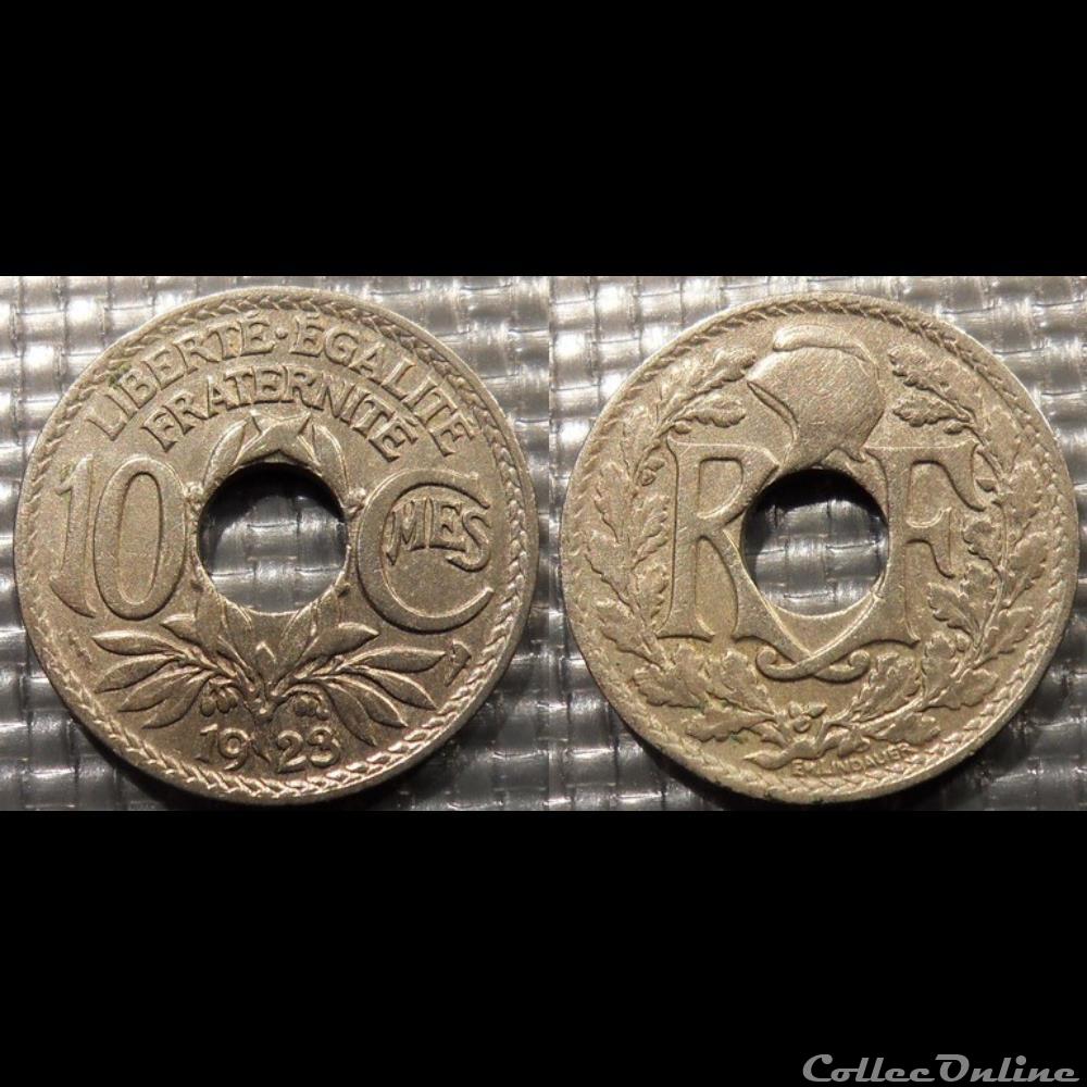 Dc 10 centimes EM Lindauer 1923 21mm 4g monnaie france moderne dc 10 centimes em lindauer 1923 21mm 4g