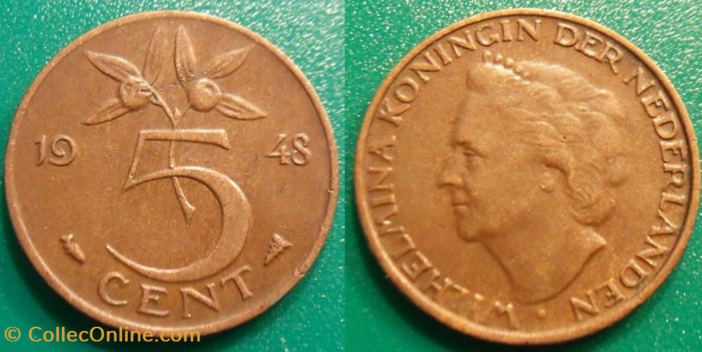5 Cents 1948 monnaie monde pay ba 5 cents 1948