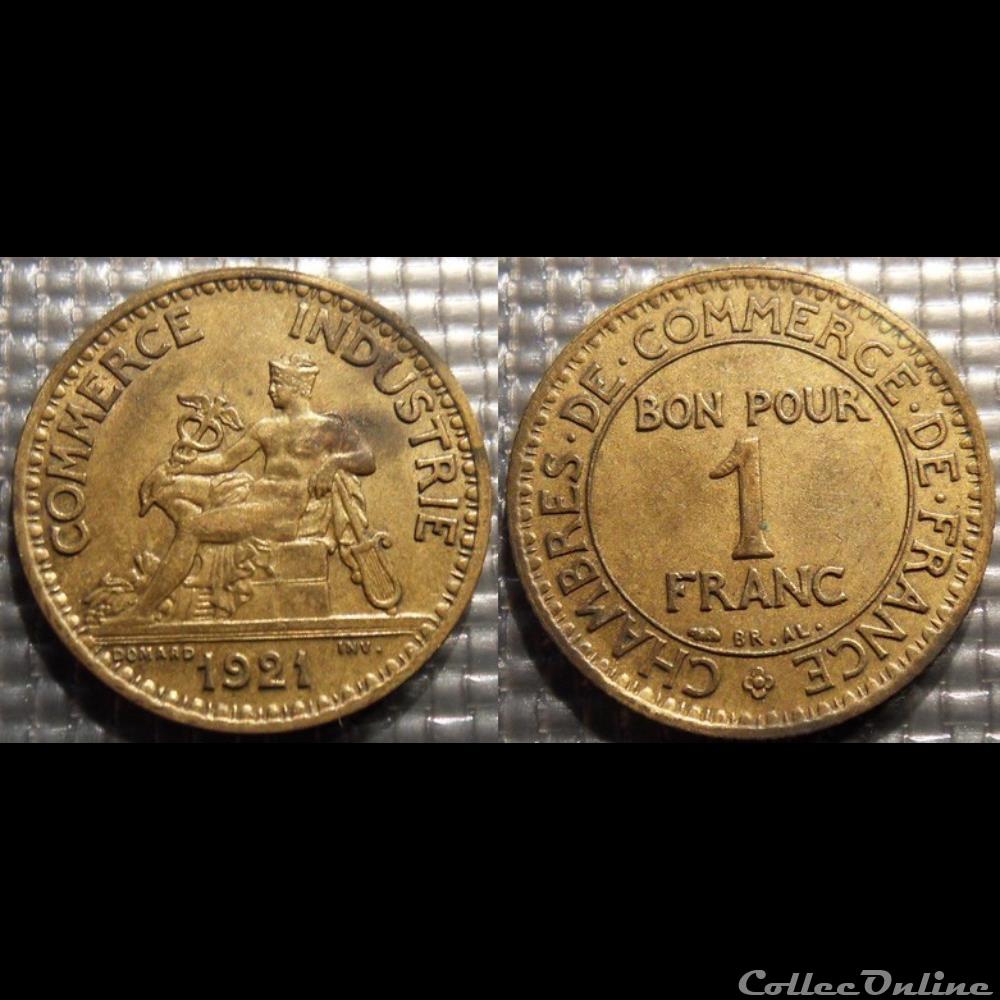 Hb 1 franc Domard 1921 23mm 4g monnaie france moderne hb 1 franc domard 1921 23mm 4g