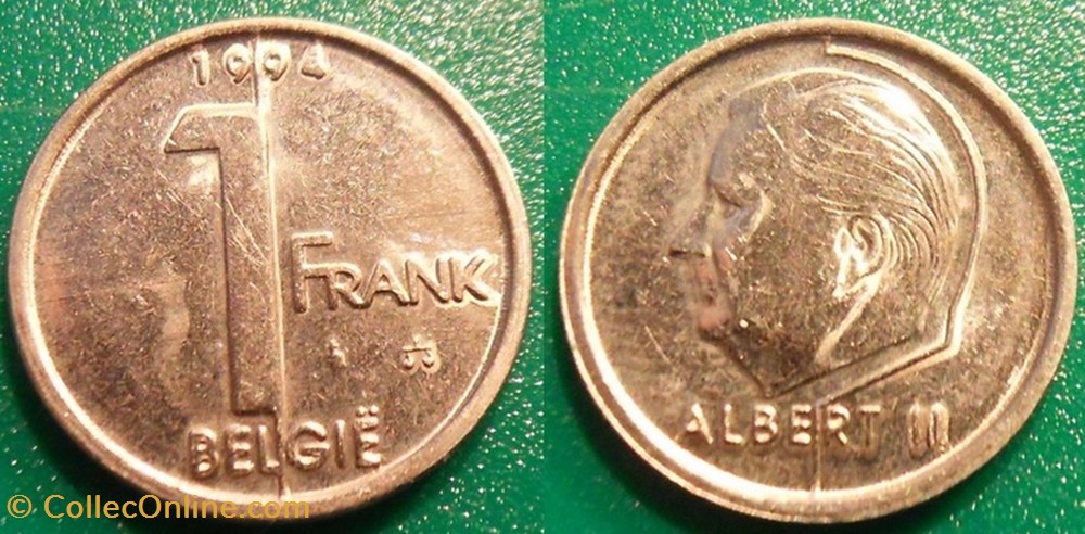 1 Franc 1994 Belgie monnaie monde belgique 1 franc 1994 belgie