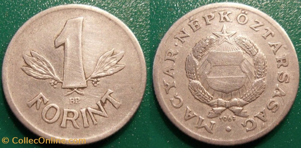 1 Forint 1967 monnaie monde hongrie 1 forint 1967