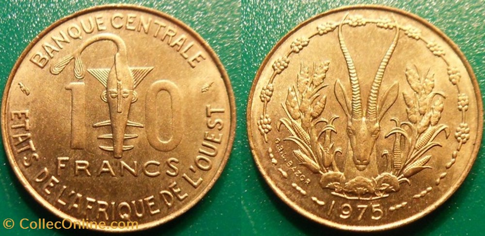 10 Francs 1975 monnaie 10 francs 1975