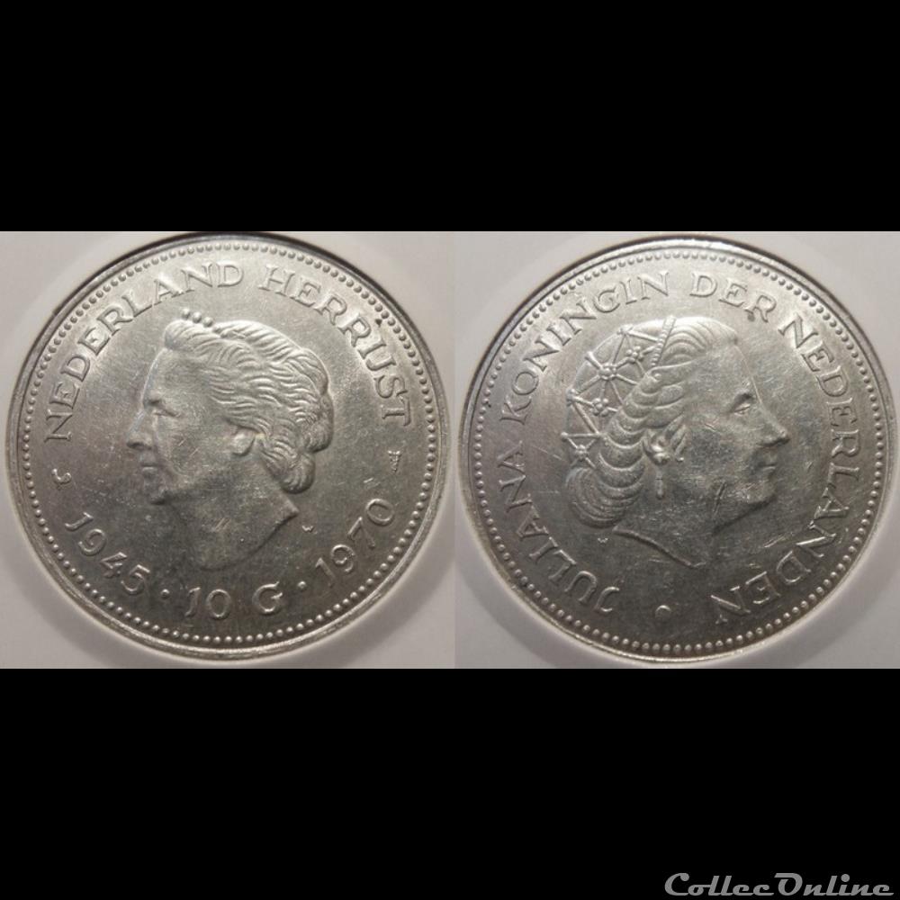 monnaie france moderne pays bas 10 gulden 1970