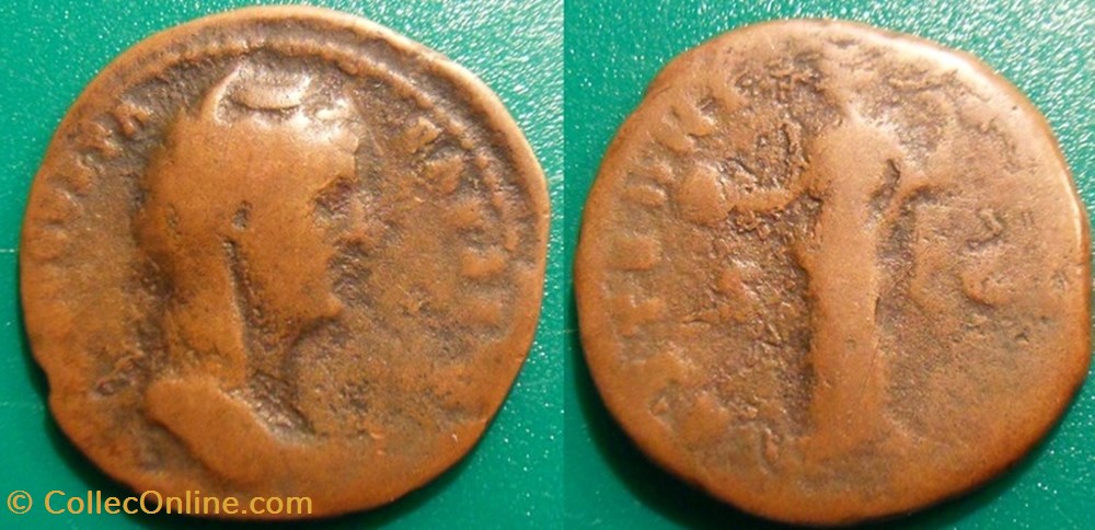 monnaies antiques romaines republicaines imperiales d les antonins faustine mere as