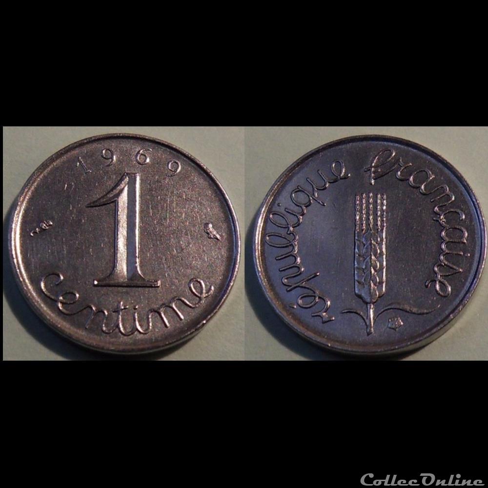 monnaie france moderne ab 1centime epi 1969