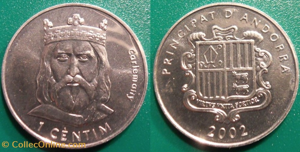 1 Centim 2002 monnaie monde andorre 1 centim 2002