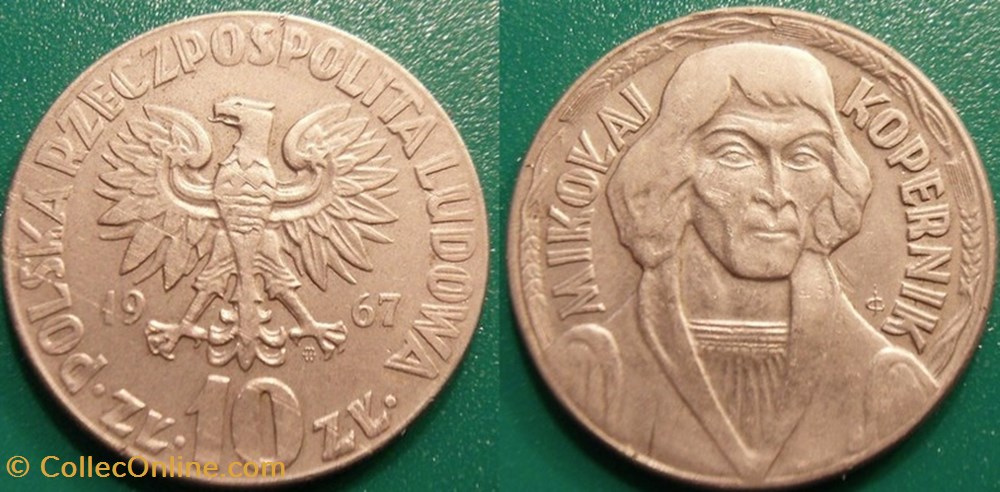 10 Zloty 1967 monnaie monde pologne 10 zloty 1967