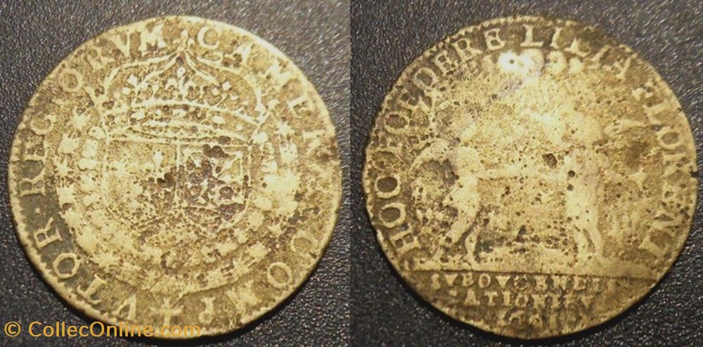 m- Jeton Roy HENRI IV 1601 HOC FOEDERE LILIA FLORENT SUBDUCENDIS RATIONIBUS monnaies paranumismatique jetons poids m jeton roy henri iv 1601 hoc foedere lilia florent subducendis rationibus