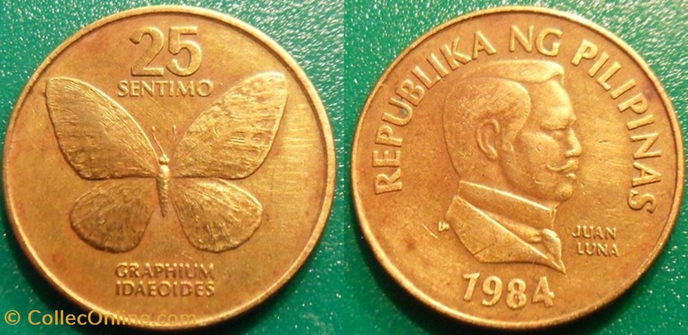 25 Sentimo 1984 monnaie monde philippine 25 sentimo 1984