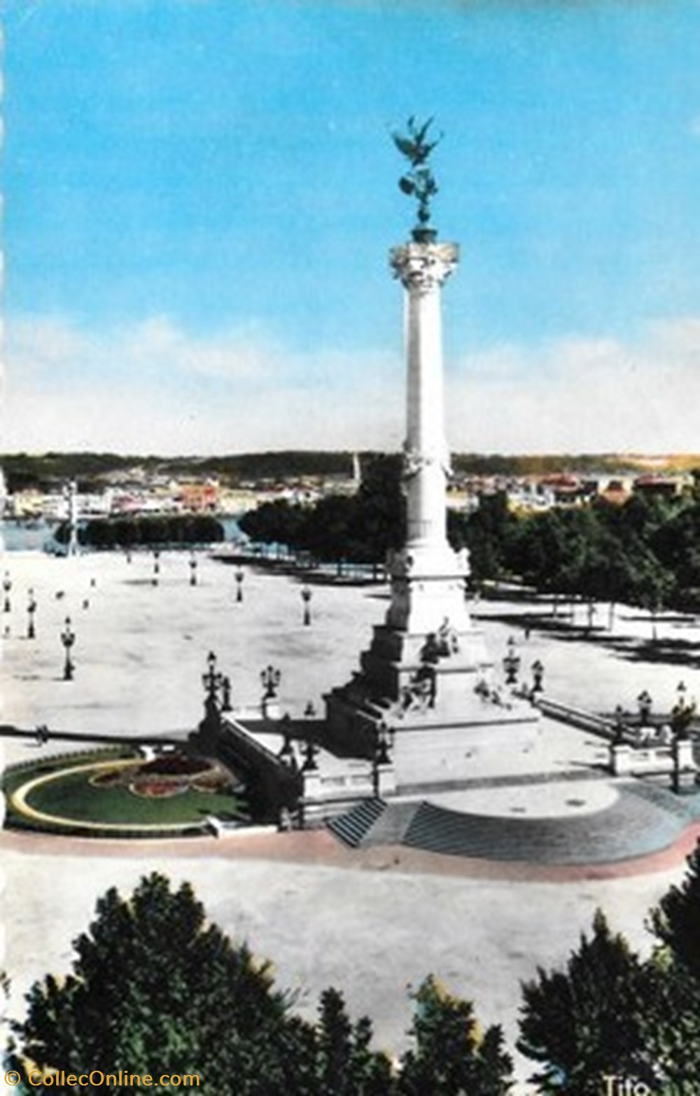 cartes postales europe france gironde bordeaux la colonne des girondins