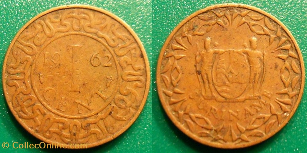 monnaie monde suriname 1 cent 1962