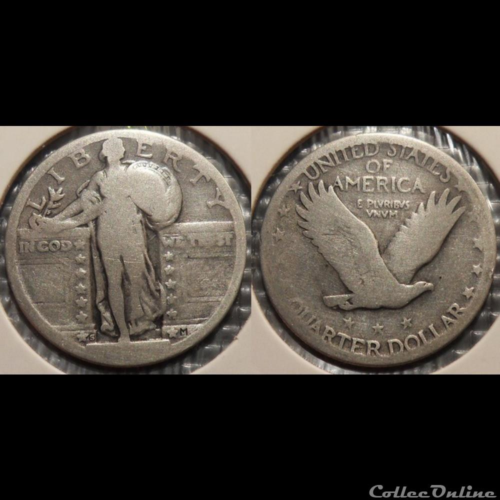 monnaie france moderne usa 1 4 dollar 19