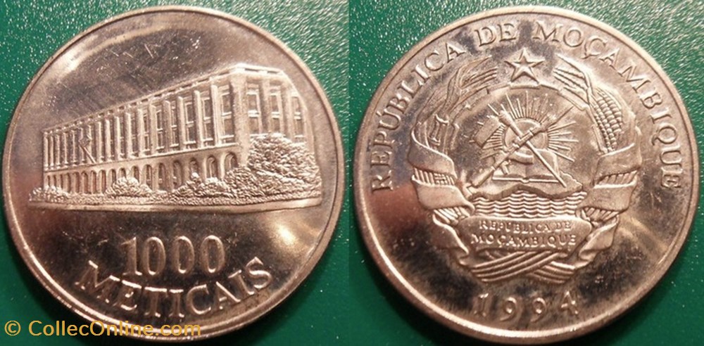 1000 Meticais 1994 monnaie monde mozambique 1000 meticais 1994