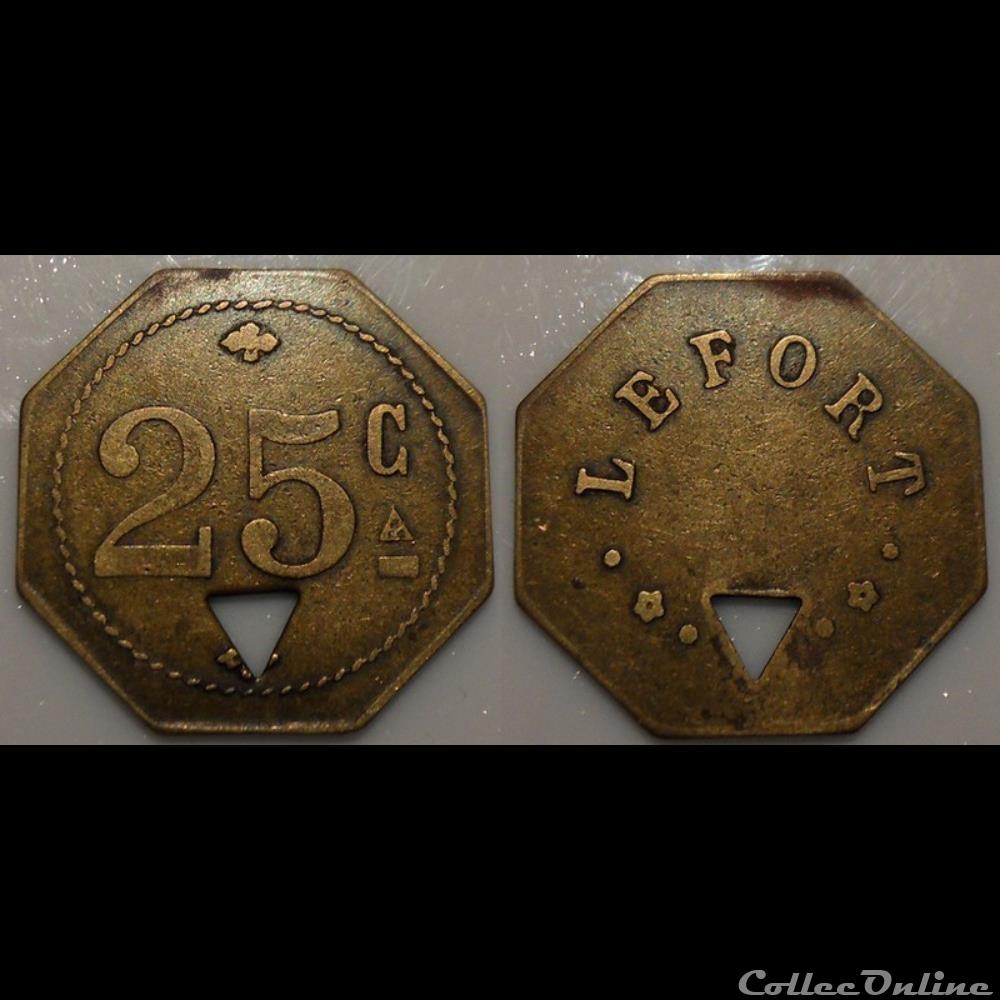 monnaie mereaux b jeton 25c lefort
