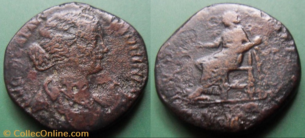 D- Les Antonins Lucille Sesterce monnaie antique av jc ap romaine republicaine imperiale d les antonins lucille sesterce