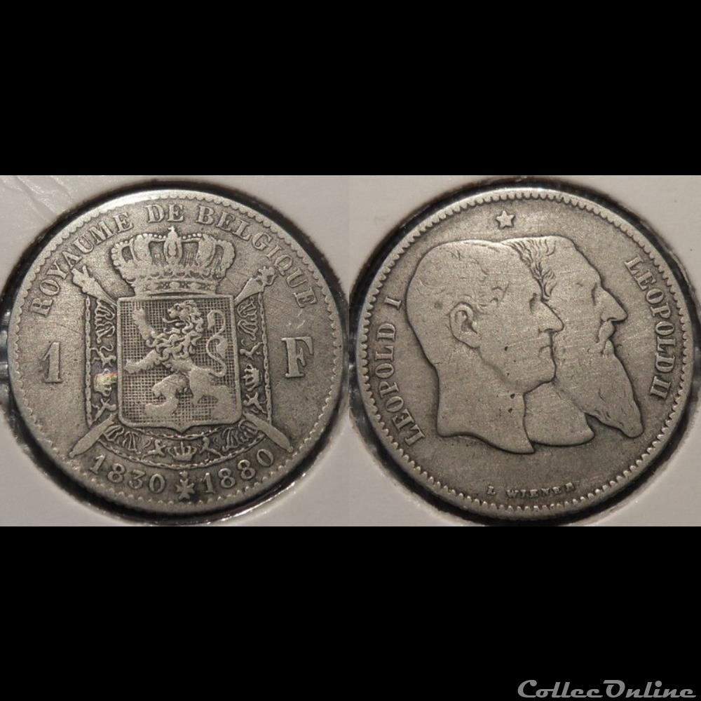 Belgique 1 Franc 1980 Belgique monnaie monde royale belgique 1 franc 1980 belgique