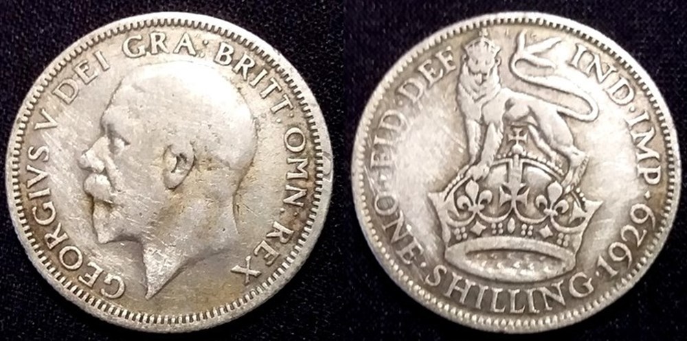 Grande Bretagne 1 Shilling 1929 monnaies grande bretagne 1 shilling 1929