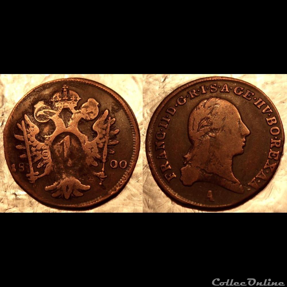 Autriche 1 Kreuser 1800 monnaie monde autriche 1 kreuser 1800