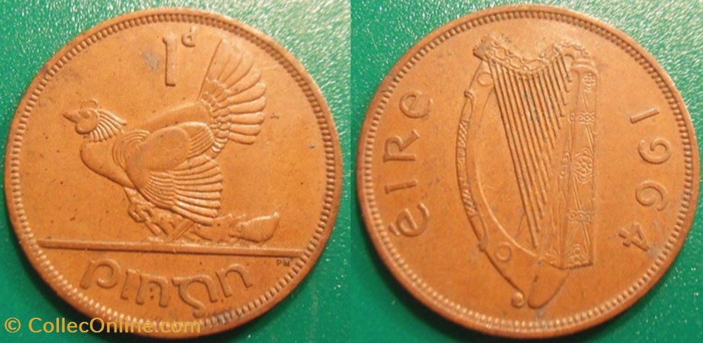 1 Pingin 1964 monnaie monde irlande 1 pingin 1964