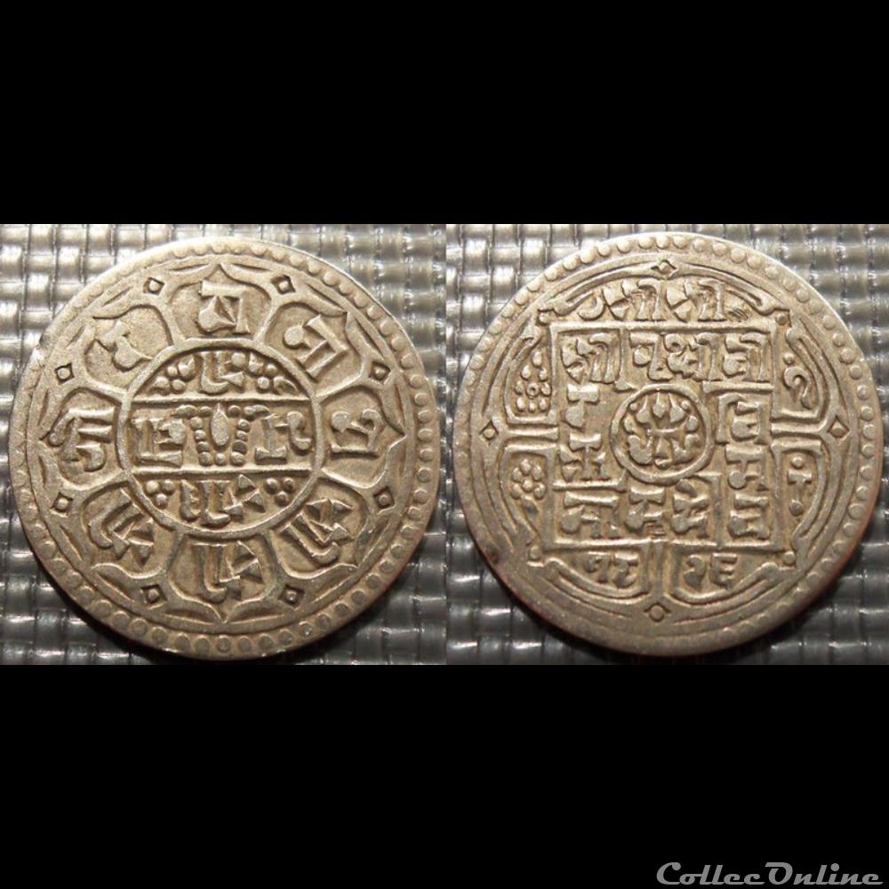 Népal 1 Mohar 1826---->1904 monnaie monde moderne nepal 1 mohar 1826 1904