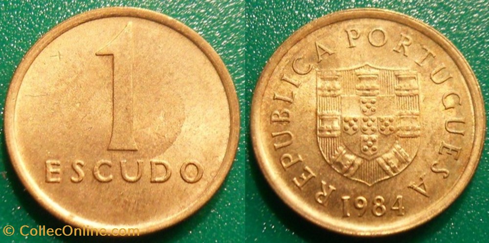 1 Escudo 1984 monnaie monde portugal 1 escudo 1984