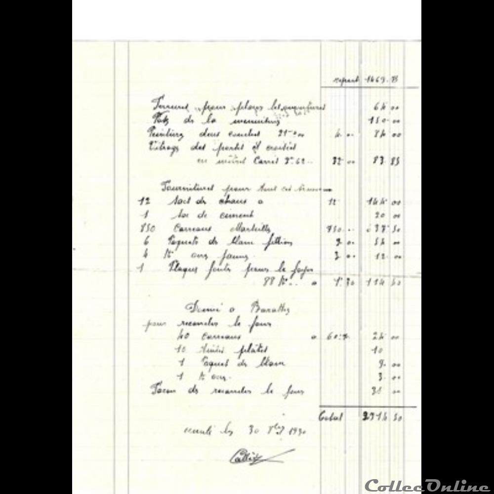 Vieux papiers: Luë Etablissements Callède 1930 autre vieux papiers lue etablissements callede 1930