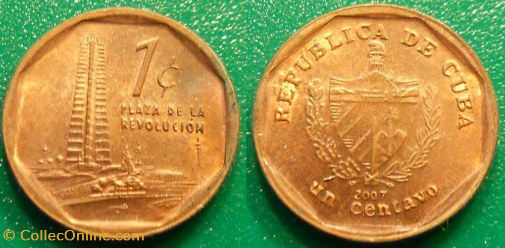 monnaie monde cuba 1 centavo 2007