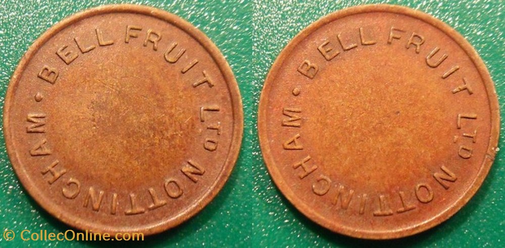e- J etr Grande Bretagne BELL FRUIT Ltd Nottingham monnaies paranumismatique jetons poids e j etr grande bretagne bell fruit ltd nottingham