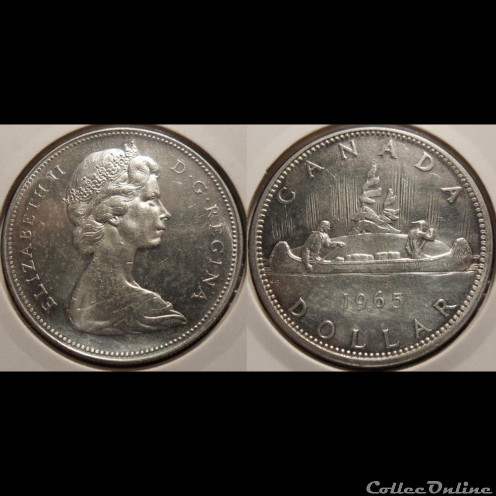 monnaie monde colony canada 1 dollar 1965