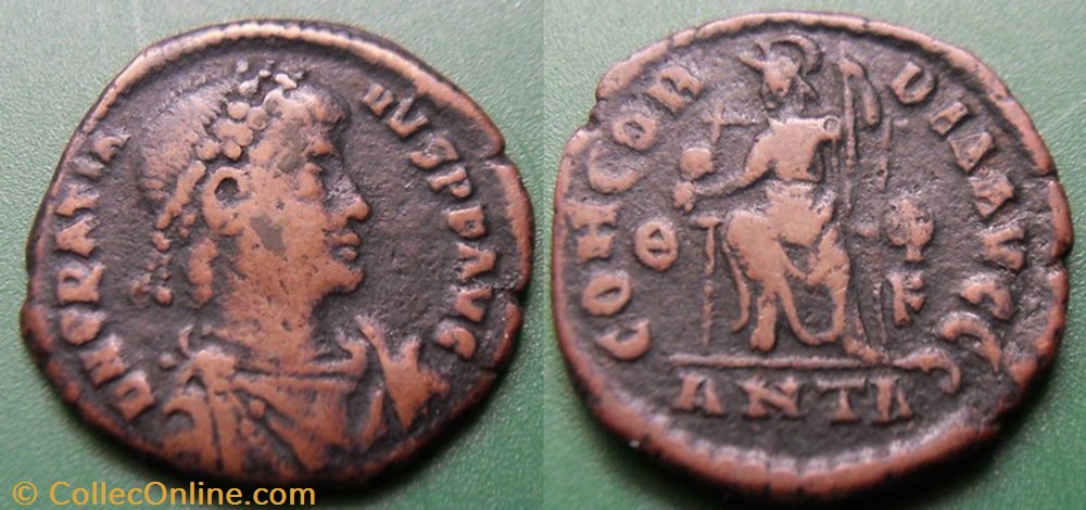 G- Le Bas Empire Gratien Nummus monnaie antique av jc ap romaine republicaine imperiale g le bas empire gratien nummus