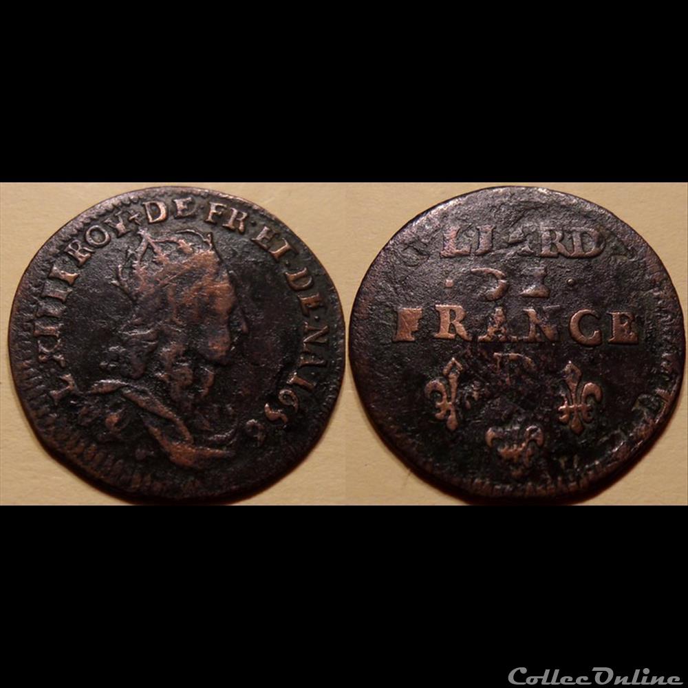 H6 Louis XIV monnaie france royale h6 louis xiv