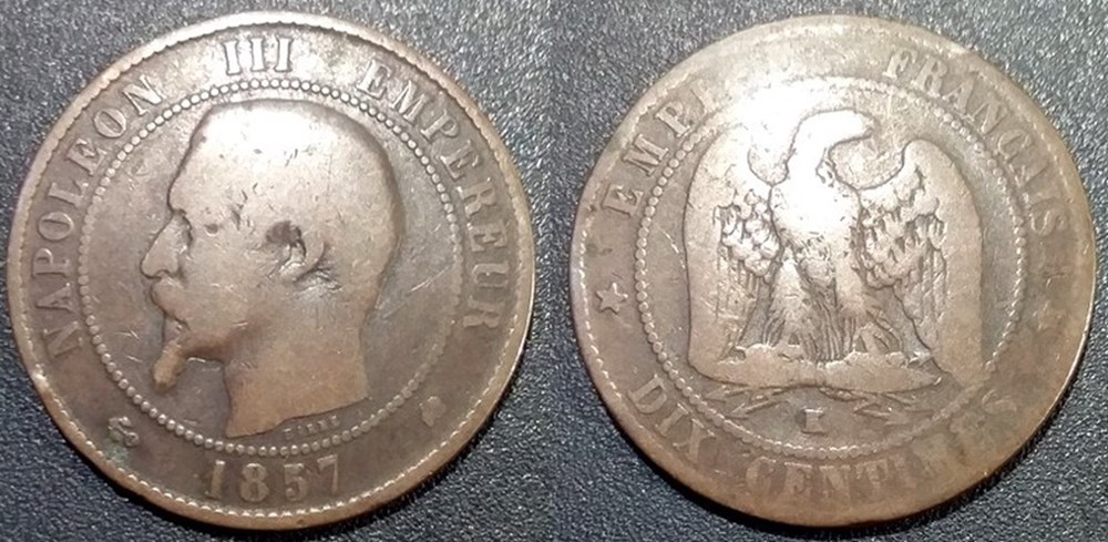 N-Napoleon III Empereur Dix centimes non lauré 1857 K monnaies monde france n napoleon iii empereur dix centimes non laure 1857 k