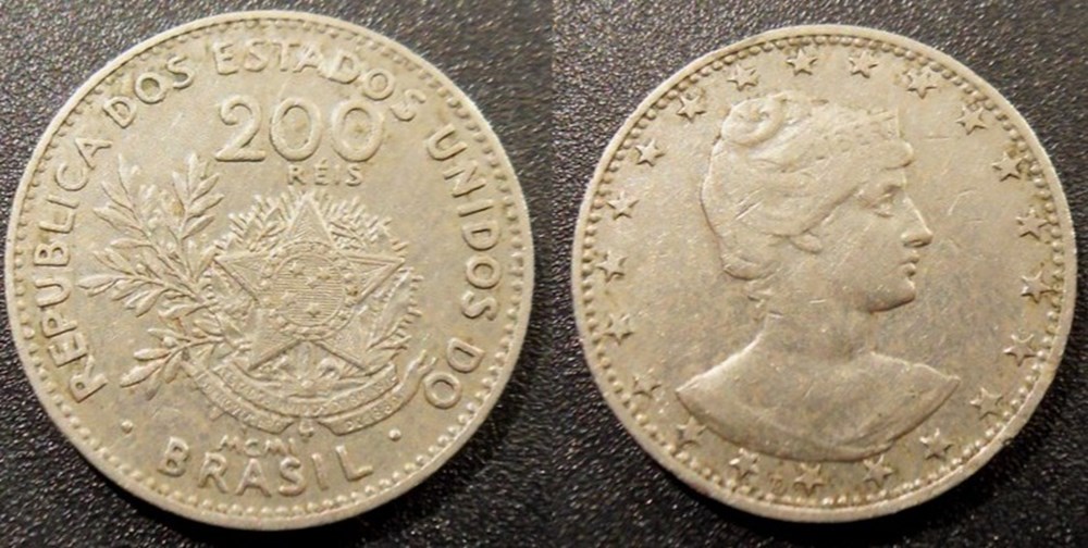 200 Réis 1901 monnaies monde bresil 200 reis 1901