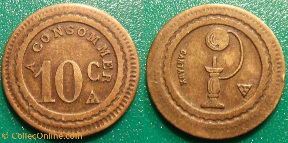 monnaies jetons mereaux f jeton a consommer 10 c bilboquet