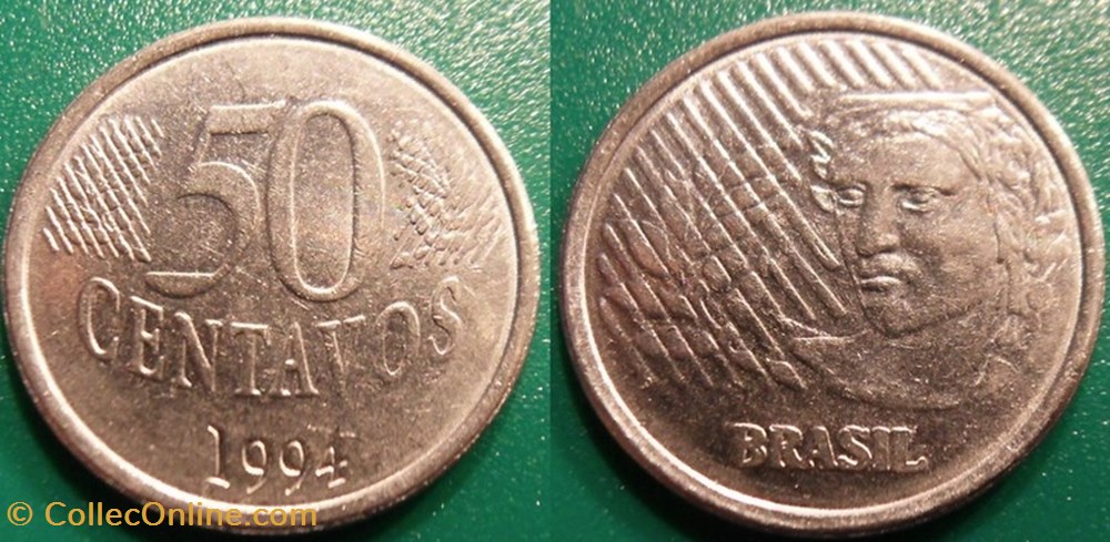 50 Centavos 1994 monnaie monde bresil 50 centavos 1994