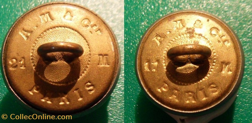 divers bouton douanes 17 et 21mm
