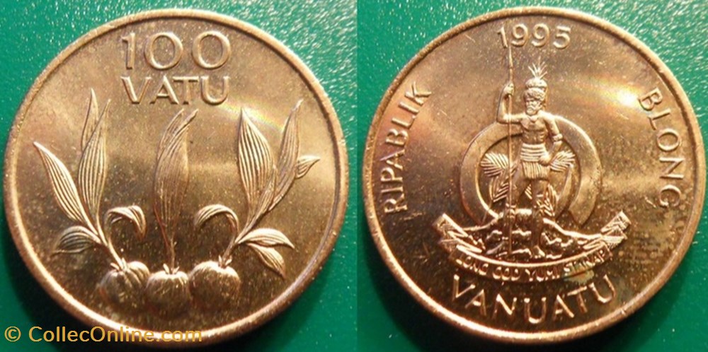 100 Vatu 1995 monnaie monde vanuatu 100 vatu 1995