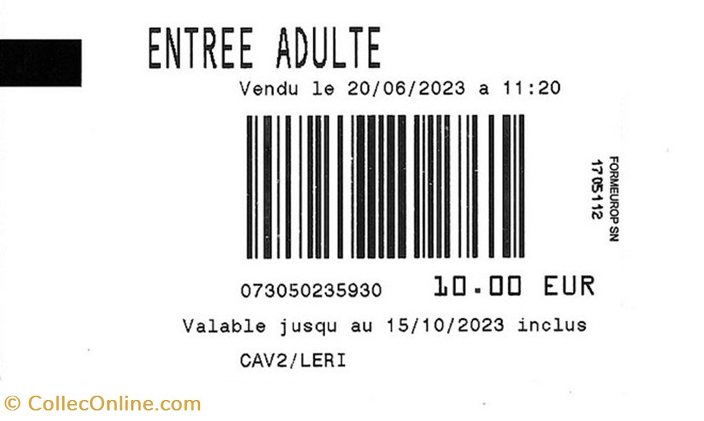 Monaco - Palais Princier documents anciens tickets d entree monaco palais princier
