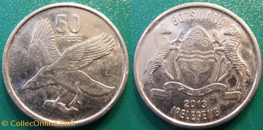 monnaie 50 thebe 2013