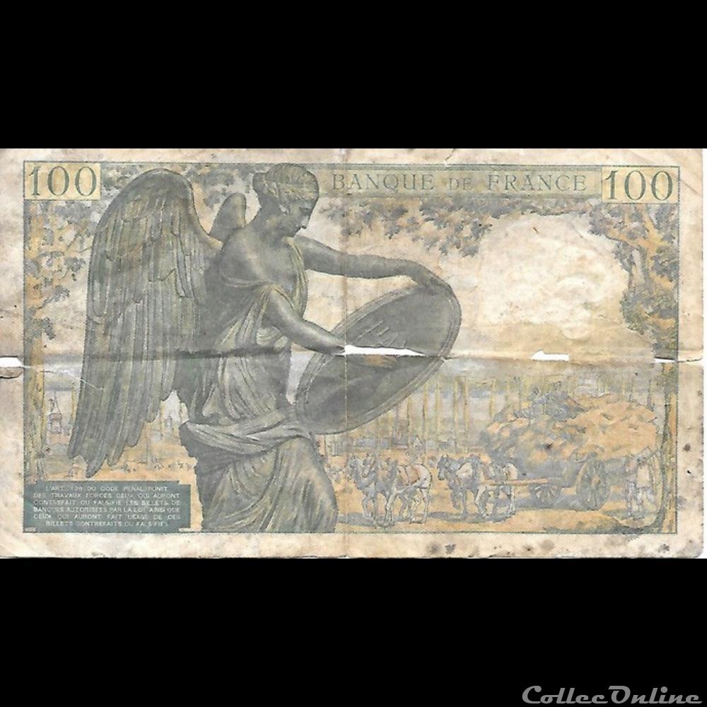 billet france banque xxe 100 francs descartes