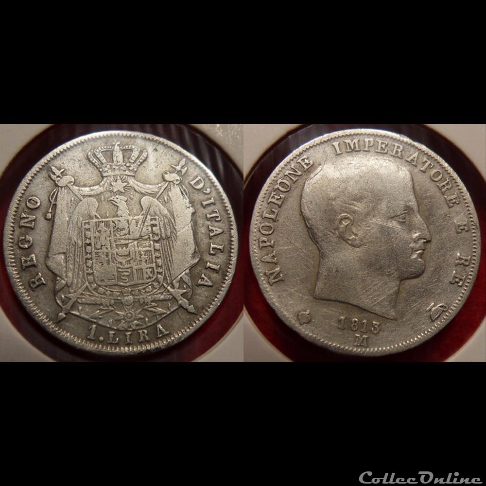 A5 Lira Règne d'Italie Napoléon Empereur monnaie antique romaine a5 lira regne italie napoleon empereur